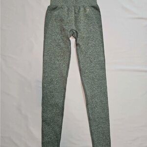 GymShark Flex High-Waisted Leggings Green Marl Size XS